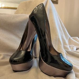 Steve Madden Black/Silver Spike 9M